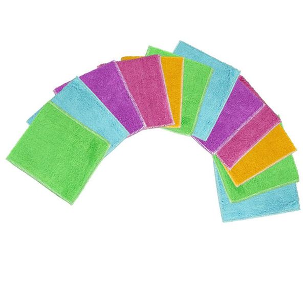 cleaning cloths 12pcs/set natural environmental bamboo fiber cloth kitchen washing dish sponge random colors
cleaning cloths 12pcs/set natural environmental bamboo fiber cloth kitchen washing dish sponge random colors