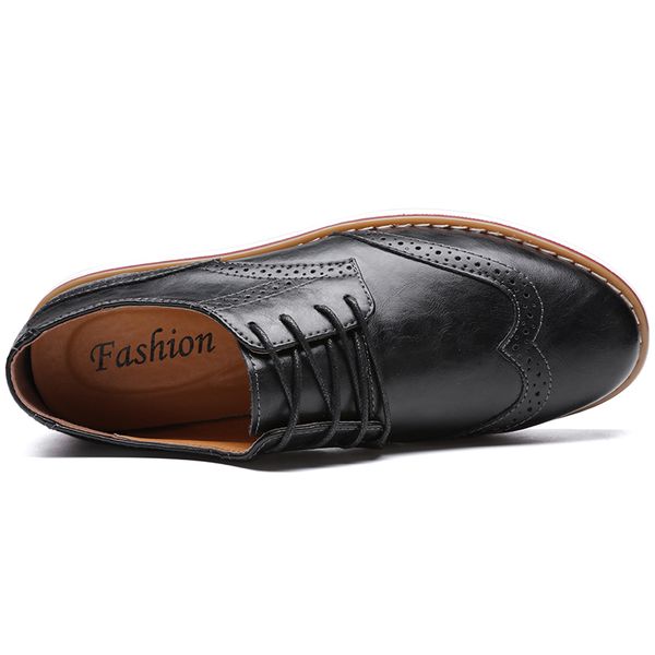 genuine leather men casual shoes fashion british brogue shoes lace-up luxury party dress shoes men oxfords plus size 38-48, Black
genuine leather men casual shoes fashion british brogue shoes lace-up luxury party dress shoes men oxfords plus size 38-48, Black