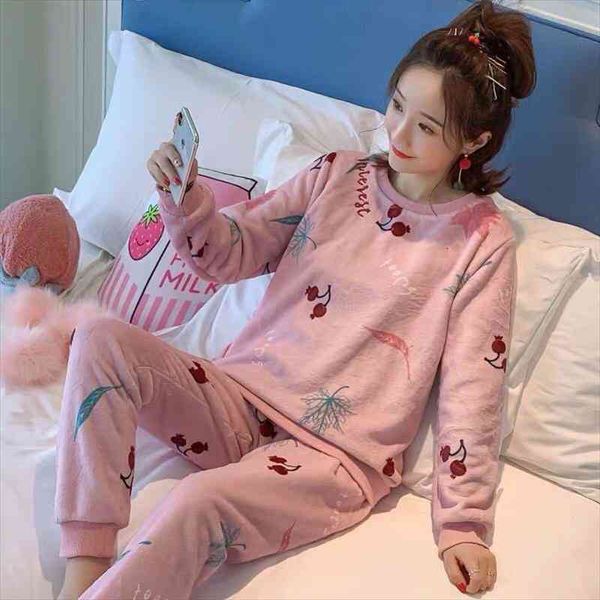 autumn winter warm flannel women pyjamas sets thick coral velvet long sleeve cartoon sleepwear flannel pajamas set girl, Black;red
autumn winter warm flannel women pyjamas sets thick coral velvet long sleeve cartoon sleepwear flannel pajamas set girl, Black;red