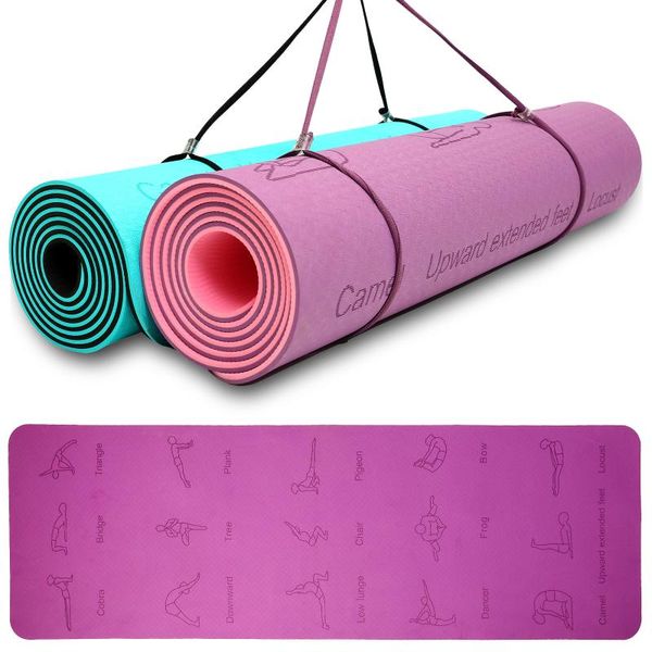 yoga mats mat for women non slip with poses tpe 6mm fitness great equipment exercise at home pilates sports
yoga mats mat for women non slip with poses tpe 6mm fitness great equipment exercise at home pilates sports