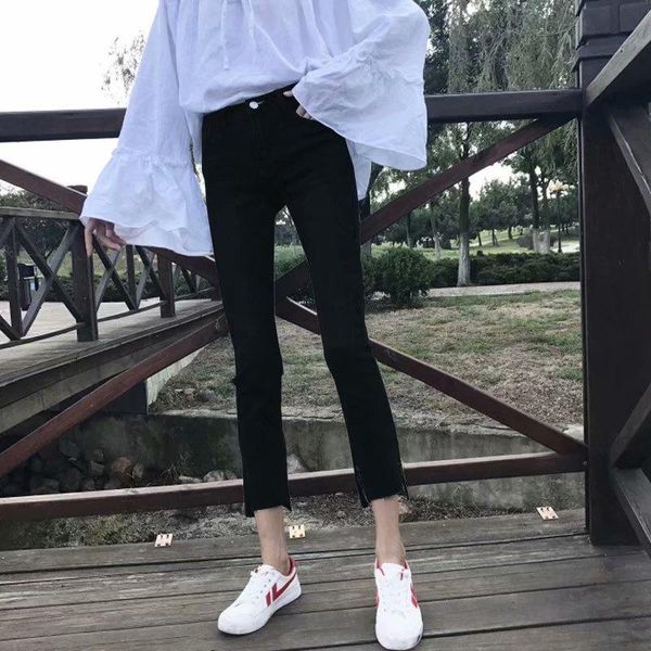 wholesale 2021 fashion high-waist split jeans for female students winter loose wild thin large fat mm slim cropped pants women's, Blue
wholesale 2021 fashion high-waist split jeans for female students winter loose wild thin large fat mm slim cropped pants women's, Blue