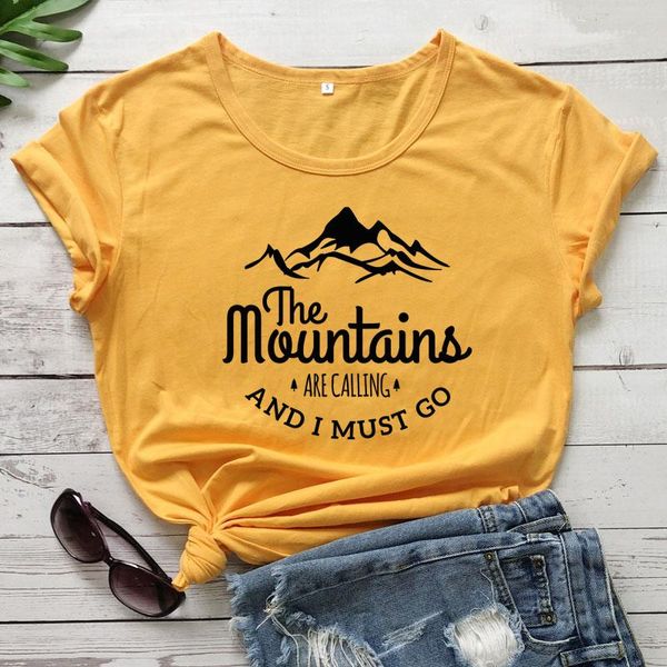 women's t-shirt the mountains are calling and i must go harajuku short sleeve vacay tshirt fashion women graphic adventure, White
women's t-shirt the mountains are calling and i must go harajuku short sleeve vacay tshirt fashion women graphic adventure, White