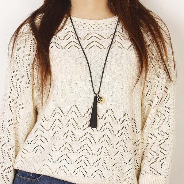 pendant necklaces arrival bla&bell nelace for women tassel long winter sweater chain beaded nelaces wholesale sales, Silver
pendant necklaces arrival bla&bell nelace for women tassel long winter sweater chain beaded nelaces wholesale sales, Silver