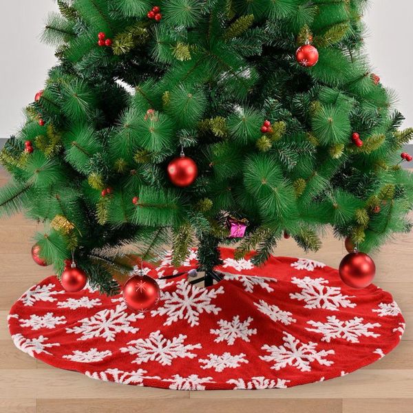 christmas decorations 90/120cm creative snowflake printed tree skirt red foot cover carpet mat for year home decoration
christmas decorations 90/120cm creative snowflake printed tree skirt red foot cover carpet mat for year home decoration