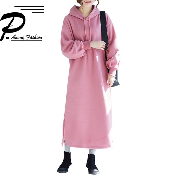 p ammy new warm simple hooded puff sleeve casual loose large size plus velvet sweatshirt dress women solid long pullover, Black
p ammy new warm simple hooded puff sleeve casual loose large size plus velvet sweatshirt dress women solid long pullover, Black