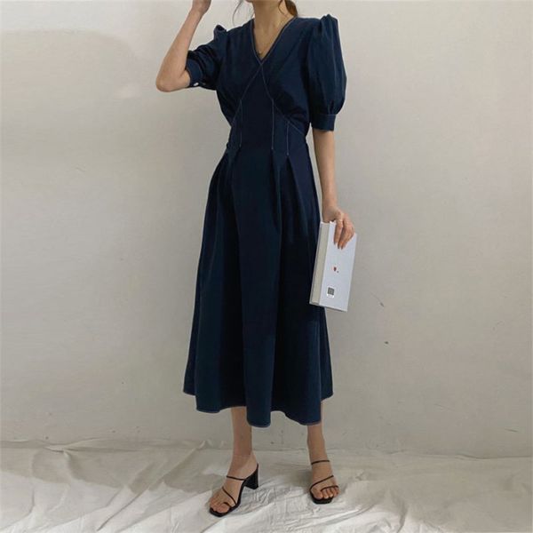arrival a-line feminine sweet lady elegant office retro solid brief women gentle puff sleeve dresses 210421, Black;gray
arrival a-line feminine sweet lady elegant office retro solid brief women gentle puff sleeve dresses 210421, Black;gray
