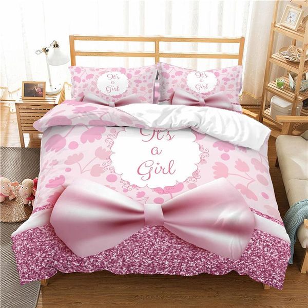 pink bow gift box printed bedding set luxury 2/3pcs comfortable kids duvet cover pillowcases home textile and king size sets
pink bow gift box printed bedding set luxury 2/3pcs comfortable kids duvet cover pillowcases home textile and king size sets