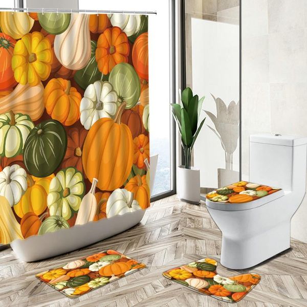 shower curtains pumpkin thanksgiving curtain autumn fruits vegetables country farmhouse decor non-slip carpet toilet cover floor mat set
shower curtains pumpkin thanksgiving curtain autumn fruits vegetables country farmhouse decor non-slip carpet toilet cover floor mat set