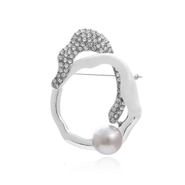za irregular geometry alloy inlaid diamond brooch fashion autumn and winter clothing pin oil dripping pearl brooch, Gray
za irregular geometry alloy inlaid diamond brooch fashion autumn and winter clothing pin oil dripping pearl brooch, Gray