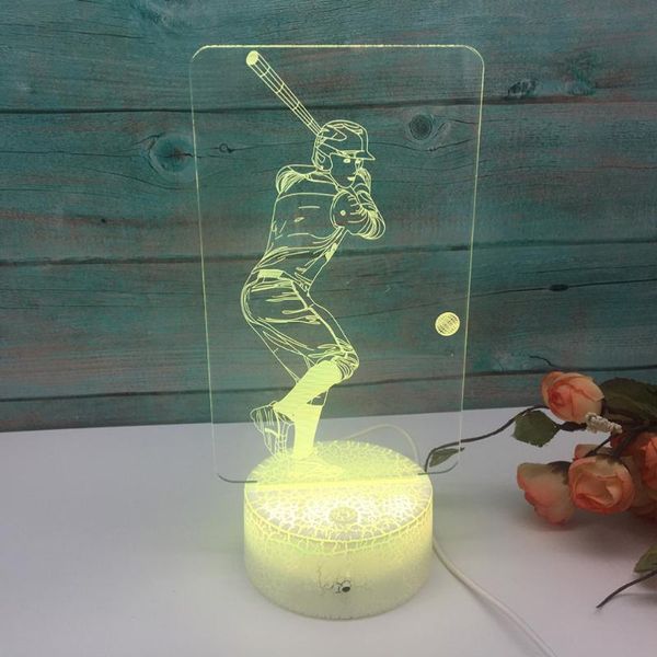 novelty items 3d visual light baseball players pattern illusion usb acrylic touch switch base led colorful lamp deskornament - ba
novelty items 3d visual light baseball players pattern illusion usb acrylic touch switch base led colorful lamp deskornament - ba