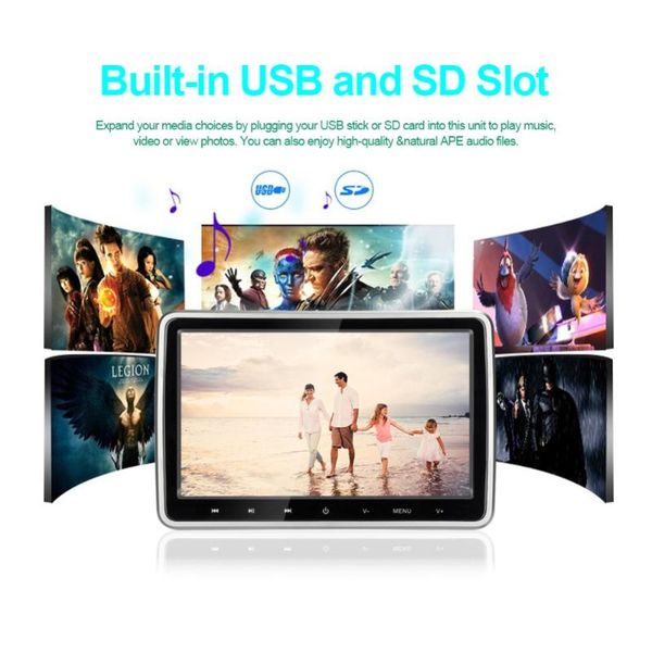 car video 10.1" 1024*600 headrest with monitor dvd player portable tv usb/sd/hdmi/ir/fm tft lcd touch button games
car video 10.1" 1024*600 headrest with monitor dvd player portable tv usb/sd/hdmi/ir/fm tft lcd touch button games