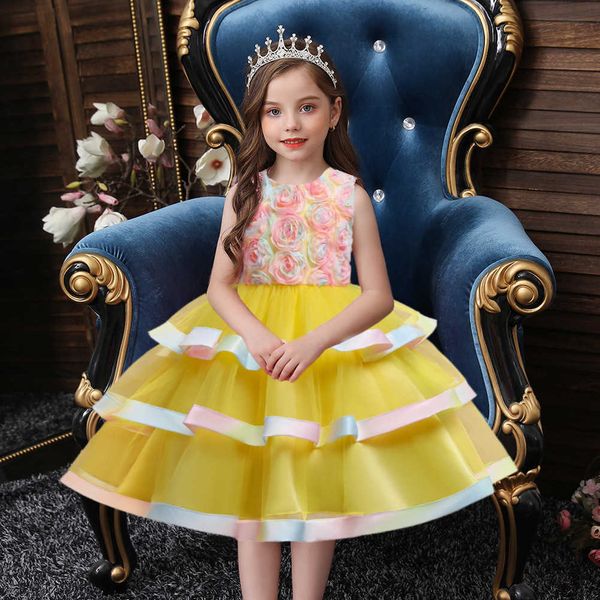 new children's dress princess girls' show evening little host piano performance dress, Red;yellow
new children's dress princess girls' show evening little host piano performance dress, Red;yellow