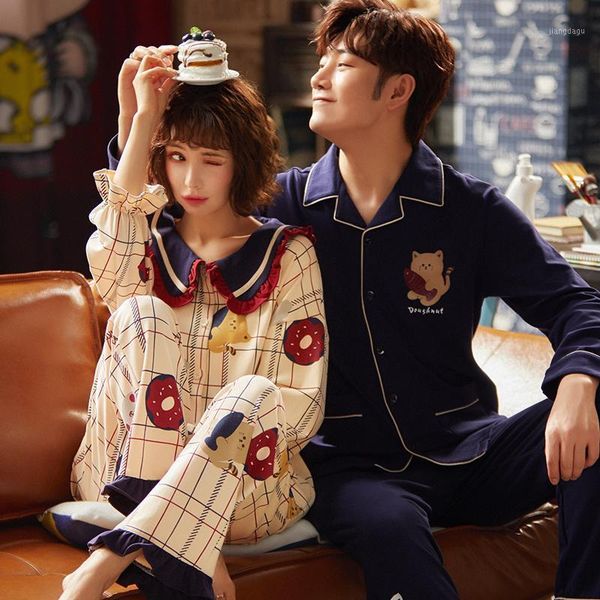 cute bear couple home service suit casual personality female plaid print winter pajamas handsome cotton warm male sleepwear men's, Black;brown
cute bear couple home service suit casual personality female plaid print winter pajamas handsome cotton warm male sleepwear men's, Black;brown