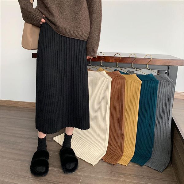 knitted cotton solid women skirts autumn 2021 high waist knee-length office lady elegant all match quality, Black
knitted cotton solid women skirts autumn 2021 high waist knee-length office lady elegant all match quality, Black