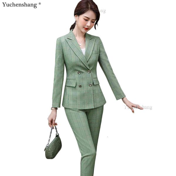 women's suits & blazers ol office wear 2 piece set green brown pant suit women plus size 5xl jacket and ladies double breasted plaid bl, White;black
women's suits & blazers ol office wear 2 piece set green brown pant suit women plus size 5xl jacket and ladies double breasted plaid bl, White;black