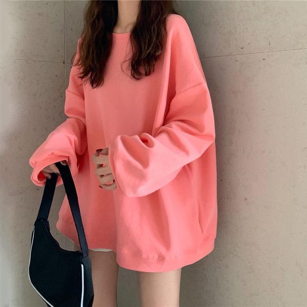 women's hoodies & sweatshirts women no hat solid basic loose oversize pullover all-match korean style fashion simple brand casual ulzza, Black
women's hoodies & sweatshirts women no hat solid basic loose oversize pullover all-match korean style fashion simple brand casual ulzza, Black