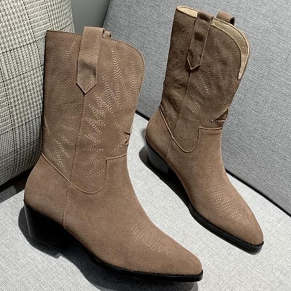 boots women's natural suede leaher thick med heel autumn mid-calf round toe warm plush winter half shoes sale, Black
boots women's natural suede leaher thick med heel autumn mid-calf round toe warm plush winter half shoes sale, Black