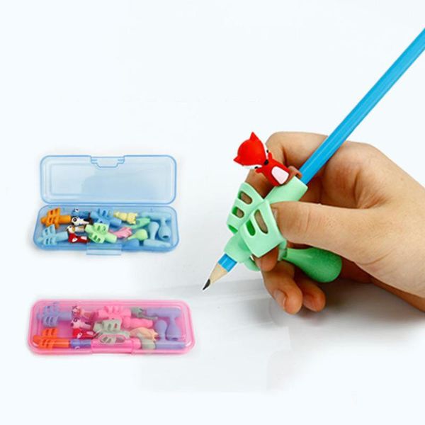 16pcs pencil holder grip children cute pen handle right hand helps learn holding posture correction for kids gift refills, Black;red
16pcs pencil holder grip children cute pen handle right hand helps learn holding posture correction for kids gift refills, Black;red