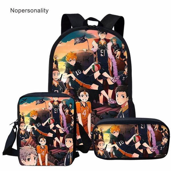 school bags nopersonality teenager boy bag haikyuu bookbags set with both sided pocket for kids student 16 inch satchel wholesale
school bags nopersonality teenager boy bag haikyuu bookbags set with both sided pocket for kids student 16 inch satchel wholesale
