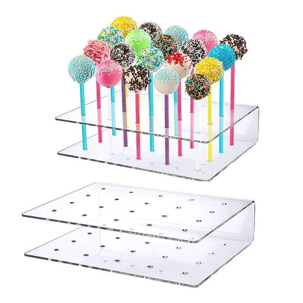 hooks & rails 2pcs 20 holes lollipop stands candy display stand holder diy transparent cake wedding party
hooks & rails 2pcs 20 holes lollipop stands candy display stand holder diy transparent cake wedding party