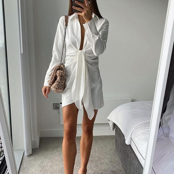 casual dresses summer turn-down collar shirt dress women clothes long sleeves knot lace up white elegant female vestido 2021, Black;gray
casual dresses summer turn-down collar shirt dress women clothes long sleeves knot lace up white elegant female vestido 2021, Black;gray