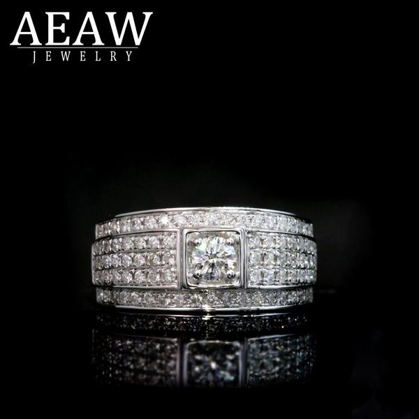 cluster rings aeaw luxury pave moissanite ring 18k white gold 0.2ct 0.85ctw round cut brillant for men's wedding jewelry, Golden;silver
cluster rings aeaw luxury pave moissanite ring 18k white gold 0.2ct 0.85ctw round cut brillant for men's wedding jewelry, Golden;silver