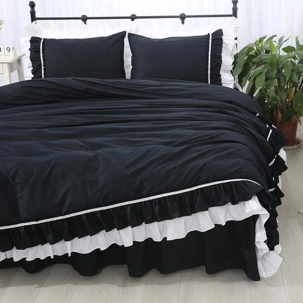 bedding sets 100%cotton korean princess solid color ruffles twin full king size bed skirt kit set housse de couette yyx
bedding sets 100%cotton korean princess solid color ruffles twin full king size bed skirt kit set housse de couette yyx