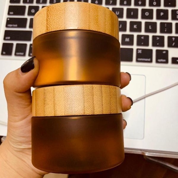 storage bottles & jars 150g 250g 250ml mafrosted amber pet plastic cream bottle bamboo lid wooden cap cosmetic containers candy 5 oz 8
storage bottles & jars 150g 250g 250ml mafrosted amber pet plastic cream bottle bamboo lid wooden cap cosmetic containers candy 5 oz 8