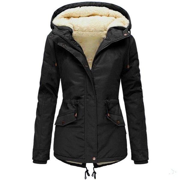women's jackets autumn jacket drawstring hoodie coat warm inside fleece padded slim zipper windbreaker chaquetas, Black;brown
women's jackets autumn jacket drawstring hoodie coat warm inside fleece padded slim zipper windbreaker chaquetas, Black;brown