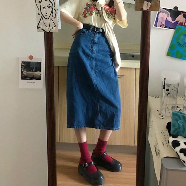 skirts women denim straight retro harajuku chic midi length skirt split preppy style simple classic casual female trendy daily, Black
skirts women denim straight retro harajuku chic midi length skirt split preppy style simple classic casual female trendy daily, Black