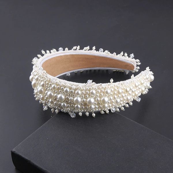 baroque gorgeous full pearl headbands luxury crystal hairbands for women rhinestone tiara bridal hair accessories, Silver
baroque gorgeous full pearl headbands luxury crystal hairbands for women rhinestone tiara bridal hair accessories, Silver