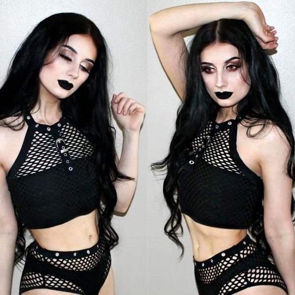 women's t-shirt wepbel women elegant hollow out shirt crop ladies lace up sleeveless halter gothic punk night club short, White
women's t-shirt wepbel women elegant hollow out shirt crop ladies lace up sleeveless halter gothic punk night club short, White