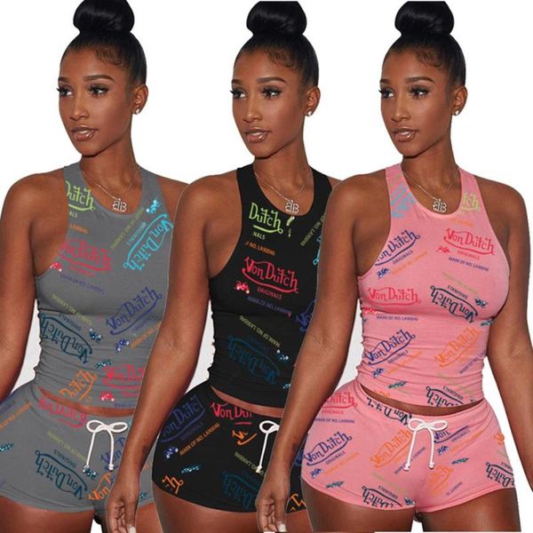 letter print sleeveless womens drawstring shorts set von dutch two piece outfit shirt and biker short cotton women's tracksuits, Gray
letter print sleeveless womens drawstring shorts set von dutch two piece outfit shirt and biker short cotton women's tracksuits, Gray