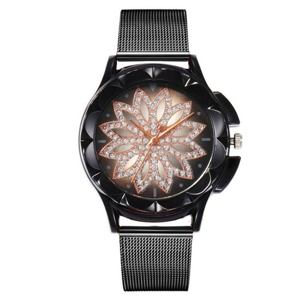 wristwatches casual quartz stainless steel band women lucky flower rhinestone watch case kadin kol saati zegarki damskie clock, Slivery;brown
wristwatches casual quartz stainless steel band women lucky flower rhinestone watch case kadin kol saati zegarki damskie clock, Slivery;brown