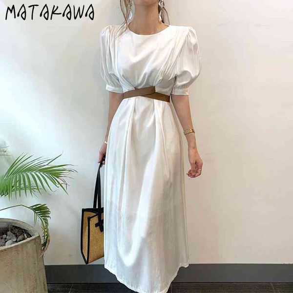 matakawa slim waist puff sleeve dress women temperament round neck robe chic cross back bow tie dress korean chic vestidos 210513, Black;gray
matakawa slim waist puff sleeve dress women temperament round neck robe chic cross back bow tie dress korean chic vestidos 210513, Black;gray