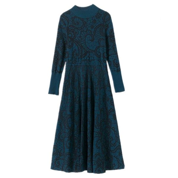 autumn winter women half turtleneck knitted long dress elegant vintage sweater casual dresses, Black;gray
autumn winter women half turtleneck knitted long dress elegant vintage sweater casual dresses, Black;gray
