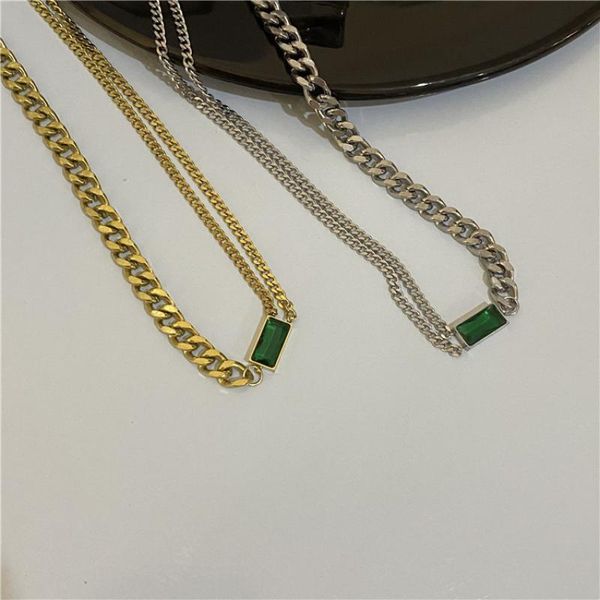 chokers titanium steel necklace female emerald does not fade, high-end clavicle chain celebrity niche design light luxury choker, Golden;silver
chokers titanium steel necklace female emerald does not fade, high-end clavicle chain celebrity niche design light luxury choker, Golden;silver