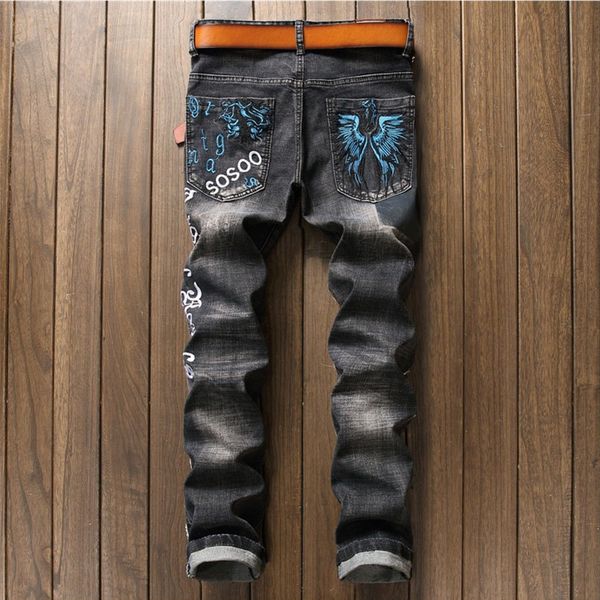 men's pants jeans with original design, novelty, european style, personality, holes, fashion, embroidery, black jeans, iqnn
men's pants jeans with original design, novelty, european style, personality, holes, fashion, embroidery, black jeans, iqnn