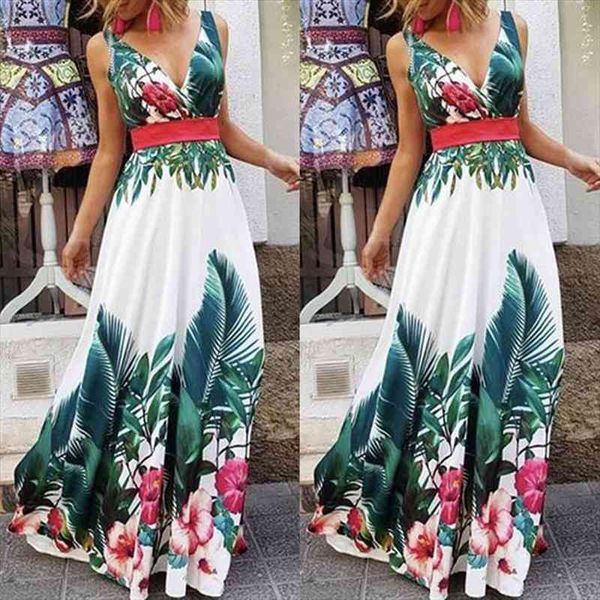 women dress lady summer holiday floral print beach boho maxi v-neck evening party sundress sleeveless high waist clothing, Black;gray
women dress lady summer holiday floral print beach boho maxi v-neck evening party sundress sleeveless high waist clothing, Black;gray
