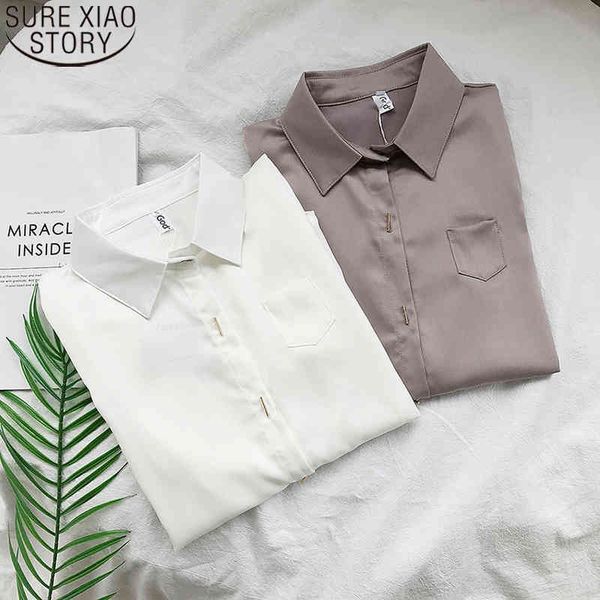 solid women office lady fashion long sleeve turn-down collar pockets blouse feminina autumn button shirt 11360 210417, White
solid women office lady fashion long sleeve turn-down collar pockets blouse feminina autumn button shirt 11360 210417, White