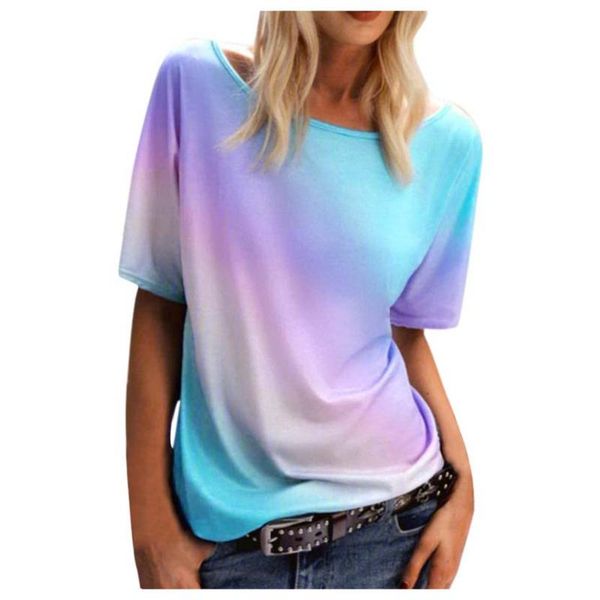 women's t-shirt gradient women t shirt 2021 summer watercolor painting print short sleeve tees casual pullover o-neck top, White
women's t-shirt gradient women t shirt 2021 summer watercolor painting print short sleeve tees casual pullover o-neck top, White