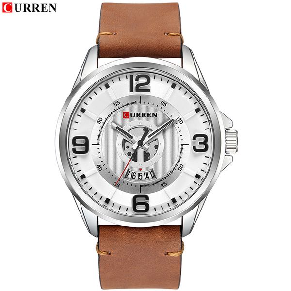 curren luxury brand men watch fashion quartz wrist watches male waterproof date leather sport watch relogio masculino 210517, Slivery;brown
curren luxury brand men watch fashion quartz wrist watches male waterproof date leather sport watch relogio masculino 210517, Slivery;brown