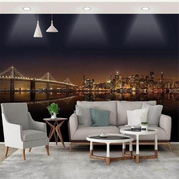 wallpapers milofi customized large wallpaper mural modern city night view tv sofa background wall decoration painting
wallpapers milofi customized large wallpaper mural modern city night view tv sofa background wall decoration painting