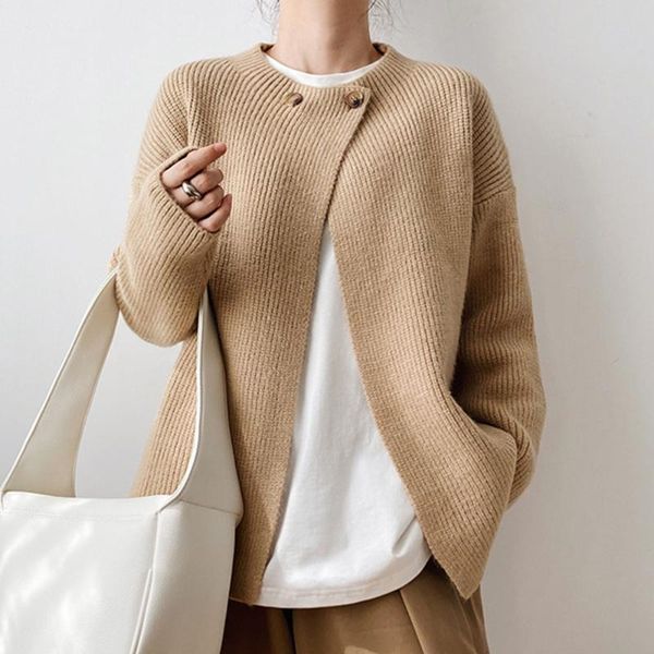women's knits & tees women spring long sleeve sweater cardigan button simple tide ladies autumn outer wear korean unique loose knitted, White
women's knits & tees women spring long sleeve sweater cardigan button simple tide ladies autumn outer wear korean unique loose knitted, White