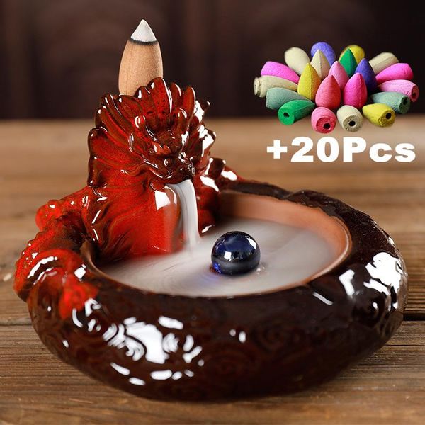 fragrance lamps 2 in 1 creative dragon ashtray backflow incense burner +gift 20 incese cones
fragrance lamps 2 in 1 creative dragon ashtray backflow incense burner +gift 20 incese cones