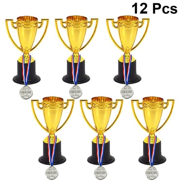 12/24pcs mini gold cups trophy and award medals prizes small gift awards toys for students sport 6pcs trophie
12/24pcs mini gold cups trophy and award medals prizes small gift awards toys for students sport 6pcs trophie