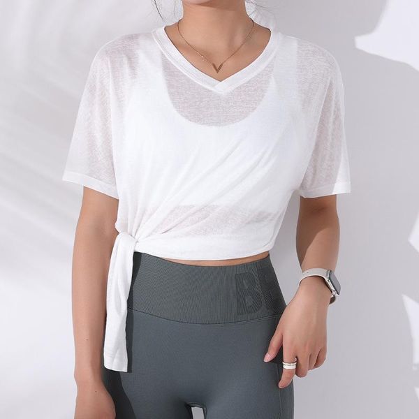 yoga outfit 2021 loose v-neck shirts women breathable casual short sleeve gym side bandage fitness running workout sports top
yoga outfit 2021 loose v-neck shirts women breathable casual short sleeve gym side bandage fitness running workout sports top