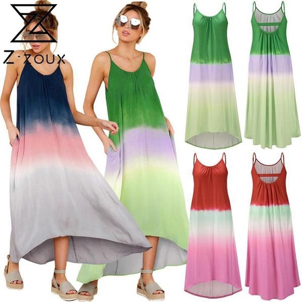 women dress gradient color spaghetti strap beach loose casual long bohemian es girl fashion summer es 210513, Black;gray
women dress gradient color spaghetti strap beach loose casual long bohemian es girl fashion summer es 210513, Black;gray