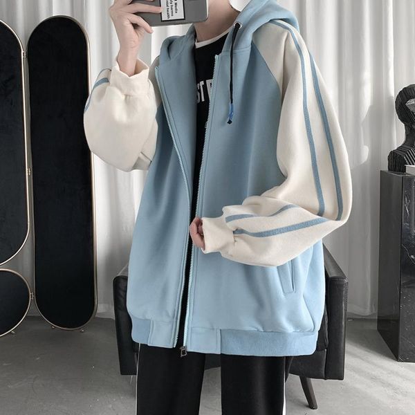 men's jackets fall/winter shirt trend loose casual round neck solid color jacket thickened zipper with hood, Black;brown
men's jackets fall/winter shirt trend loose casual round neck solid color jacket thickened zipper with hood, Black;brown