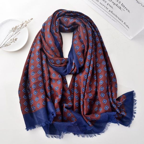 scarves royalmaybe foreign trade export thin men's long scarf winter retro jujube geometric cotton gauze women, Blue;gray
scarves royalmaybe foreign trade export thin men's long scarf winter retro jujube geometric cotton gauze women, Blue;gray